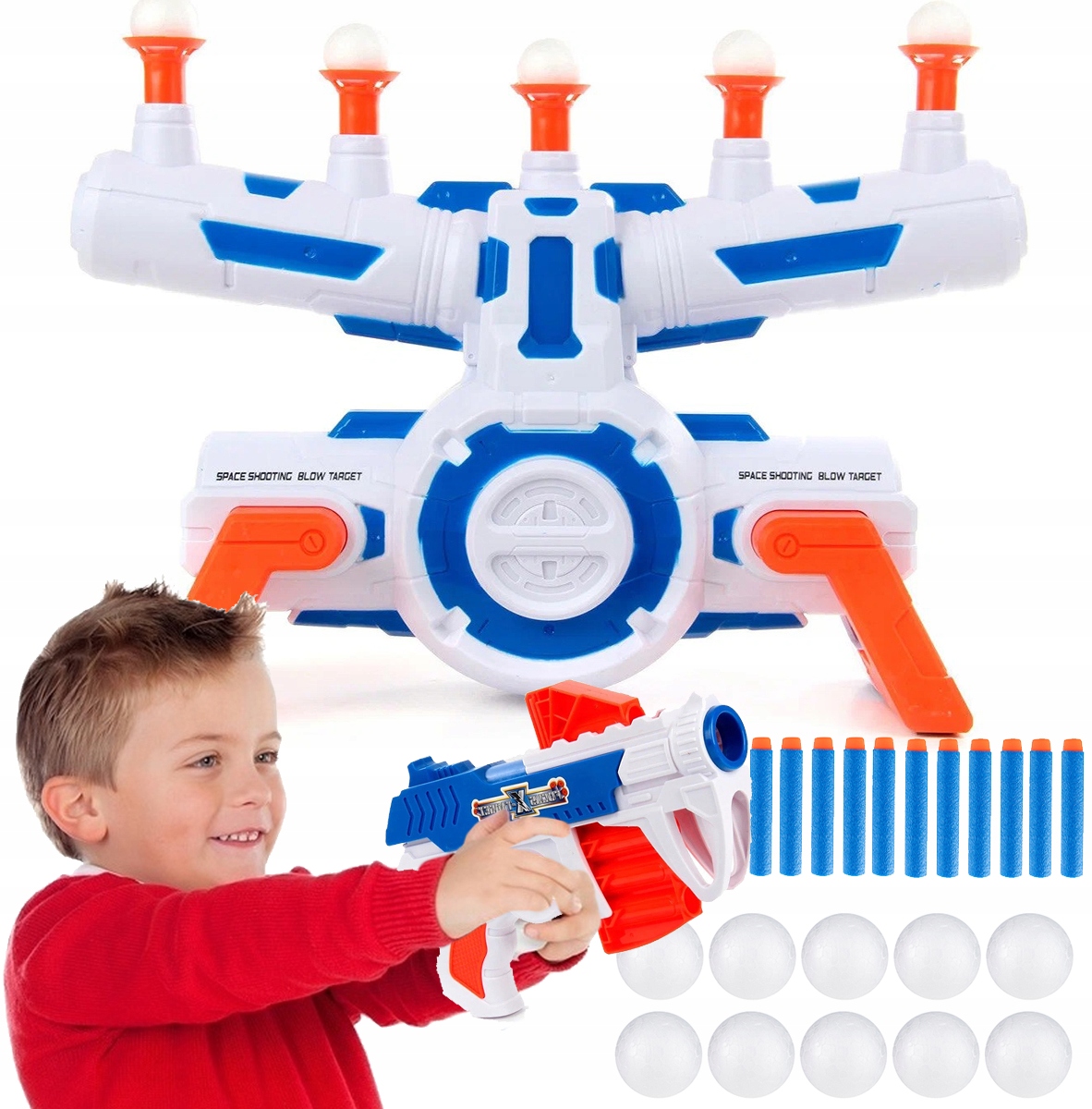 

Zestaw Ruchoma Tarcza Cel Pistolet Na Piłeczki
