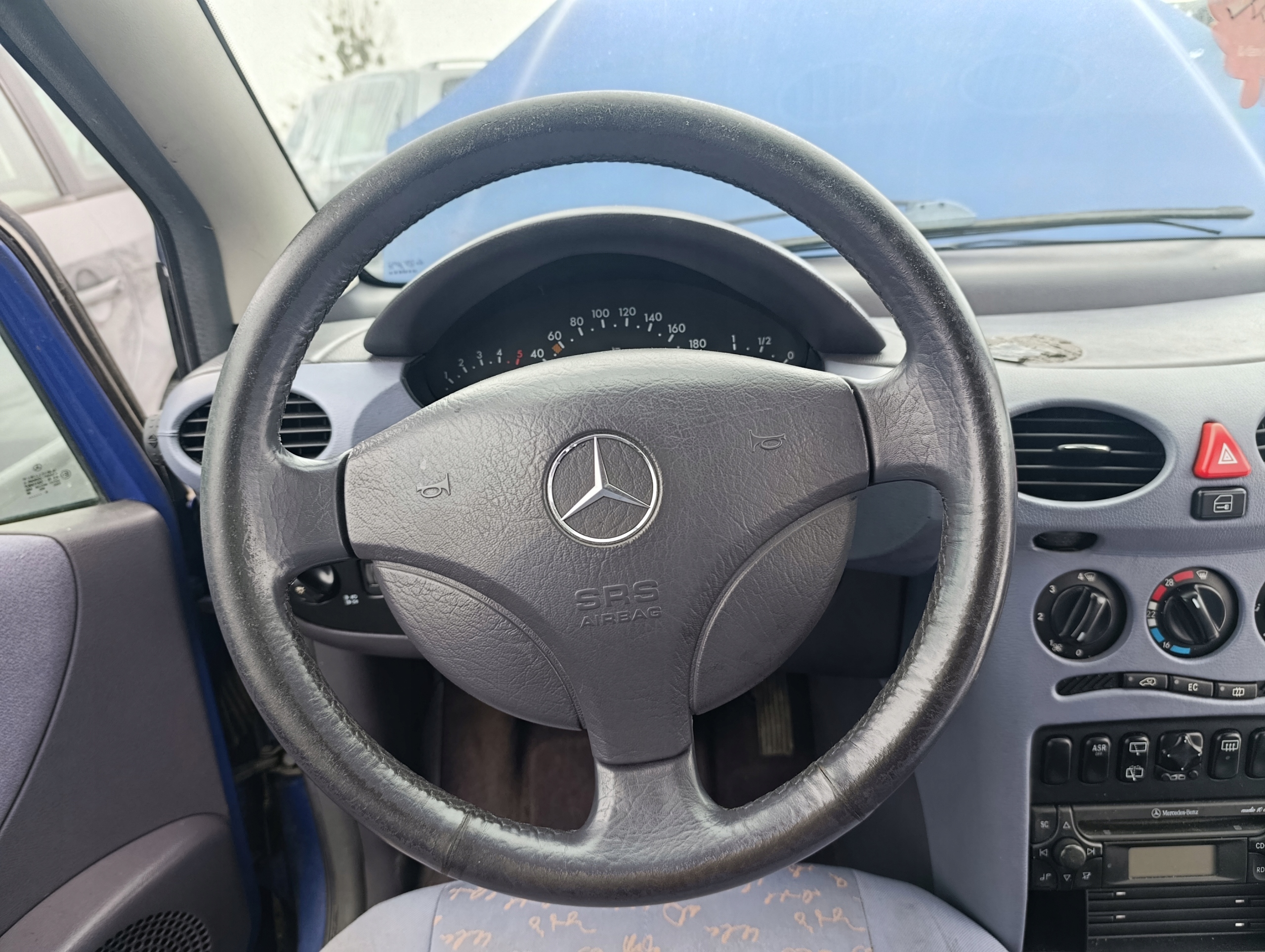 SKÓRZANA KIEROWNICA SKÓRA MERCEDES A-KLASA W168