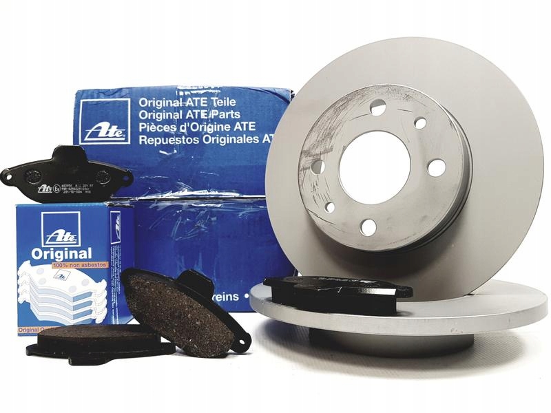 ДИСКИ + ATE КОЛОДКИ ПЕРЕДНІ FIAT PANDA PUNTO SEICENTO