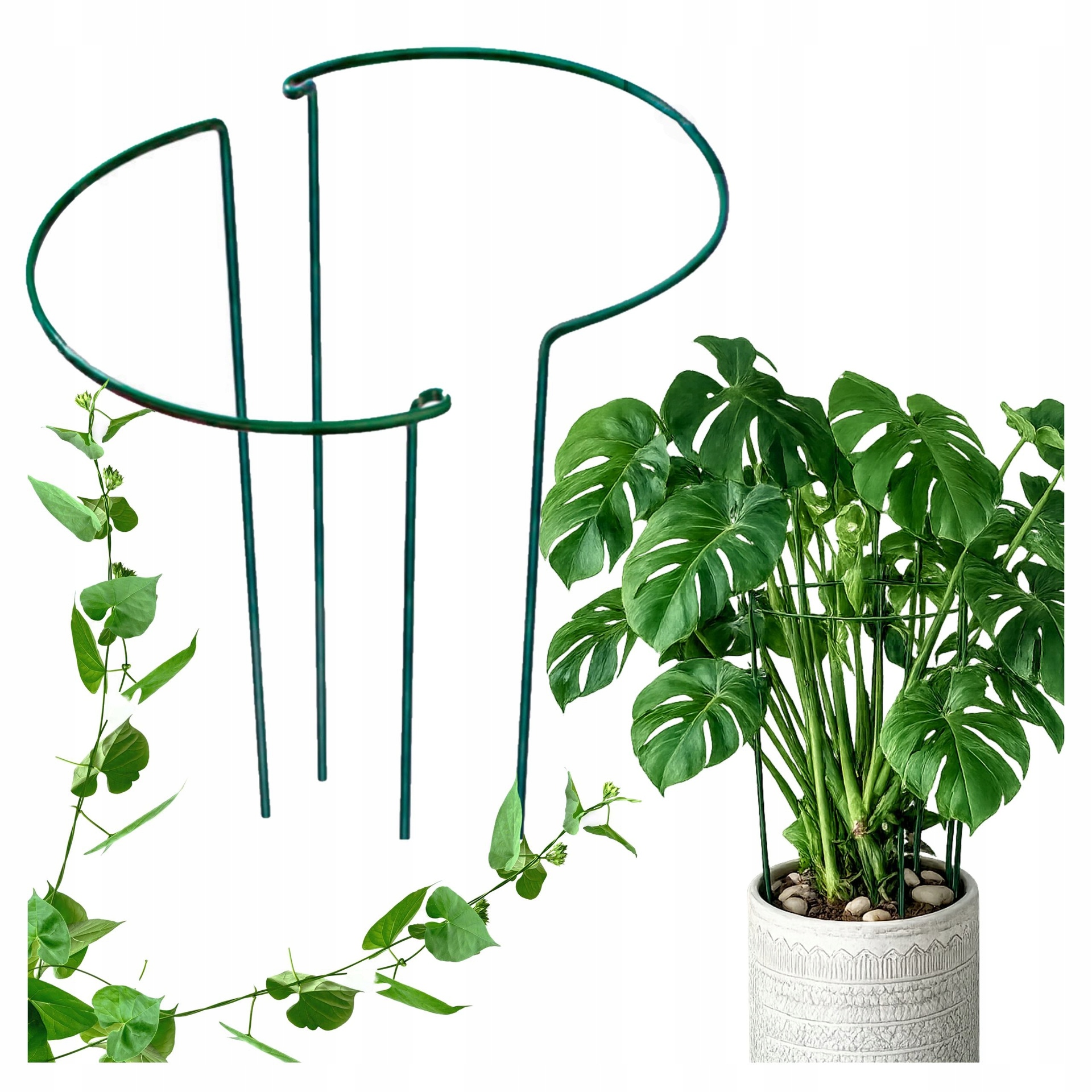 PODPÓRKA POD KWIATY PODPORA DO ROŚLIN PNĄCYCH DO DOMU I OGRODU 2 SZT 40CM