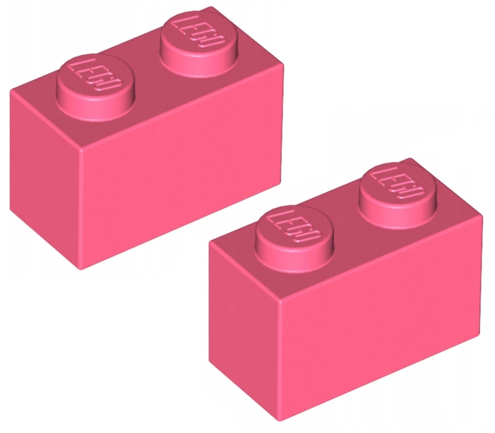 

Lego Klocek 1x2 Koralowy/Coral (3004/6258572) x2