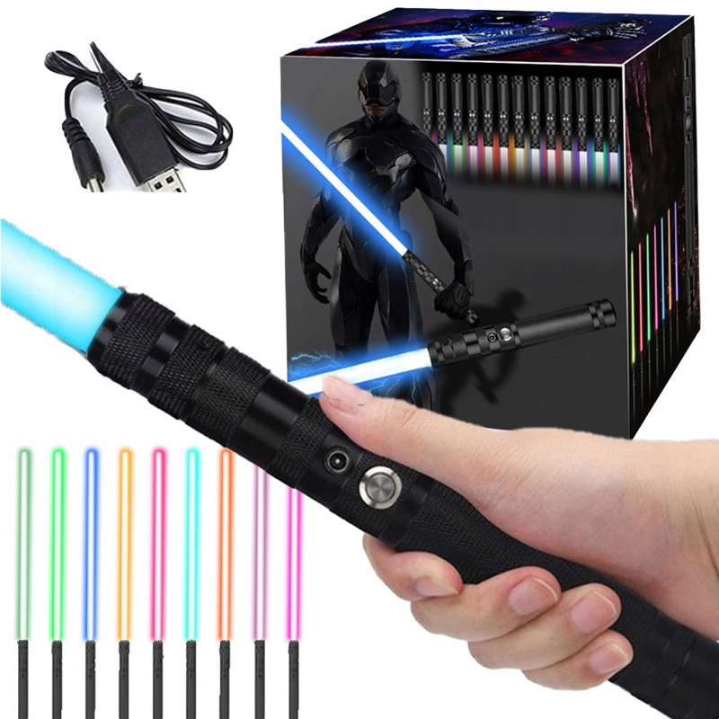 MIECZ ŚWIETLNY LED ŚWIETLNY ŚWIECĄCY WOJOWNIK ŚWIATŁO DŹWIĘK 14w1