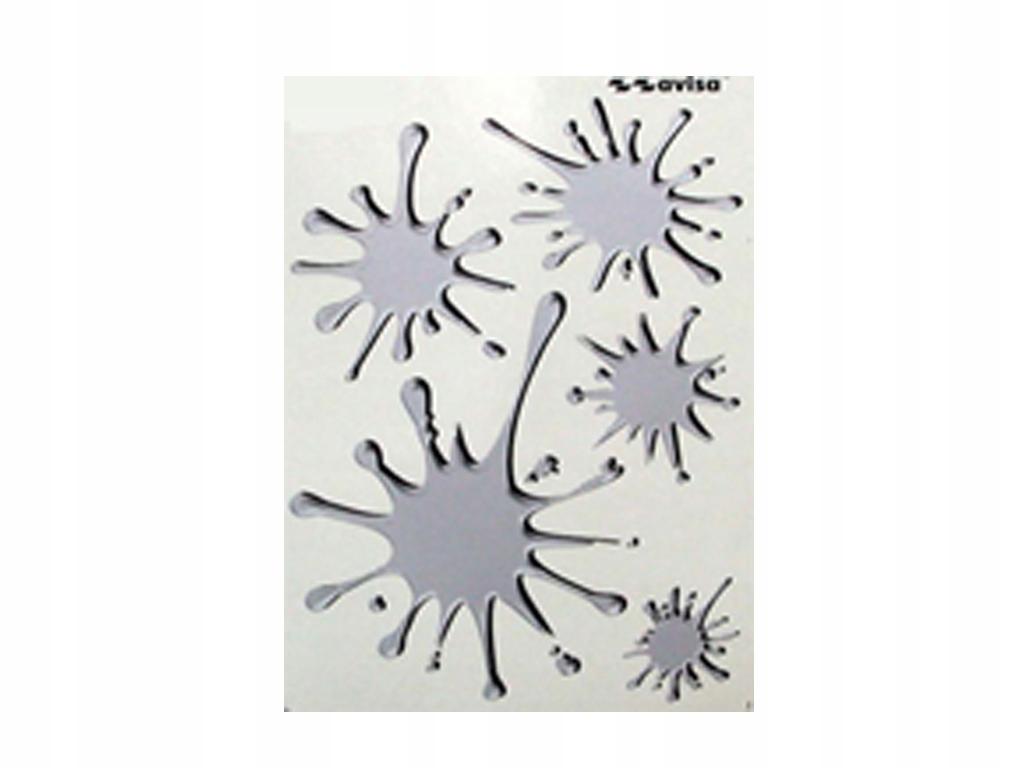 

Naklejka Kleksy Mini Zestaw Kolor Srebny Kleks