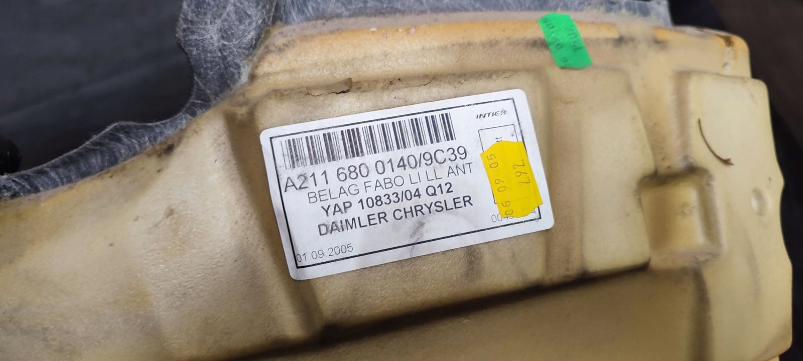 mats floor driver´s left Mercedes W211 3,0 CDI V6