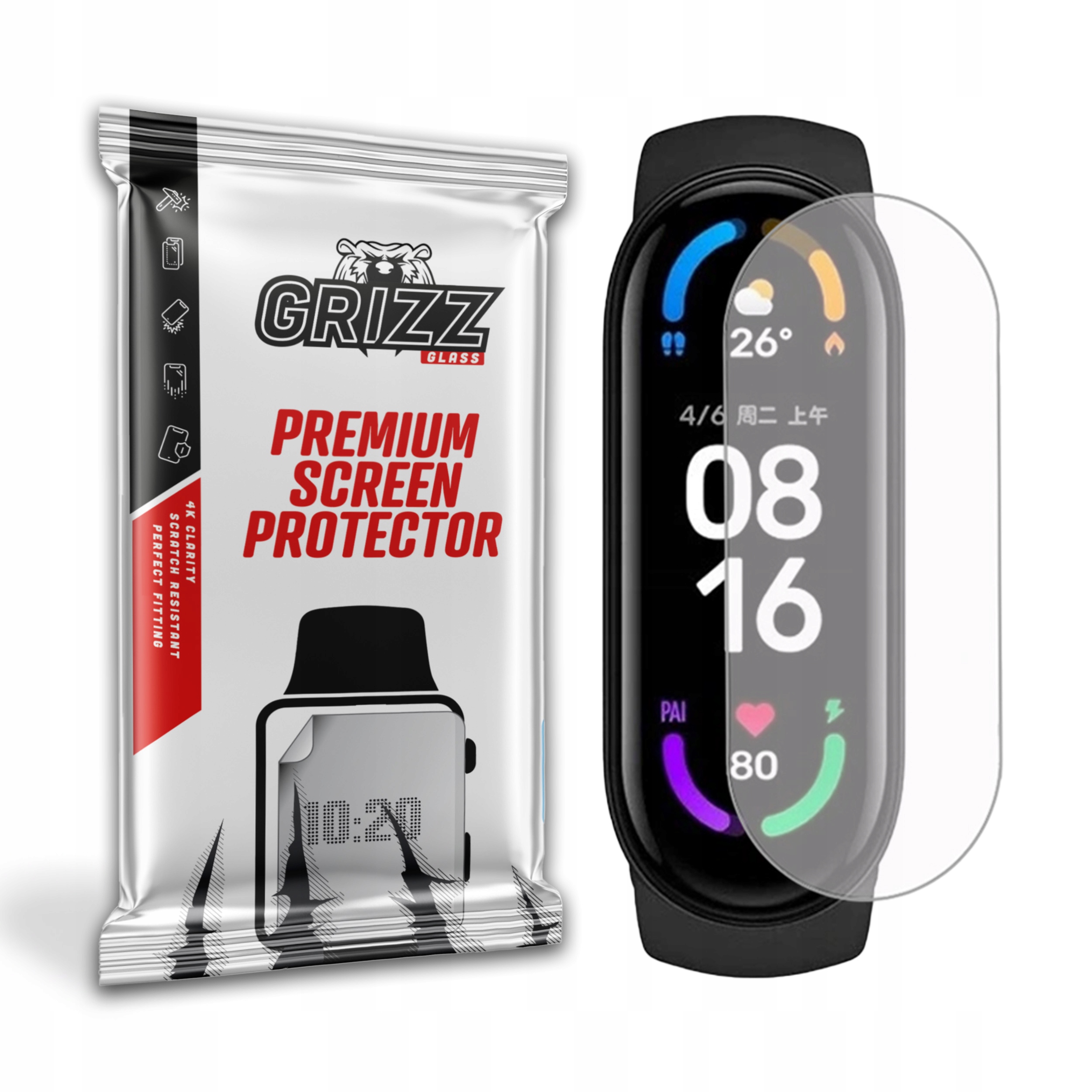 

2x Grizz folia Hydrożel matowa do Mi Band 6