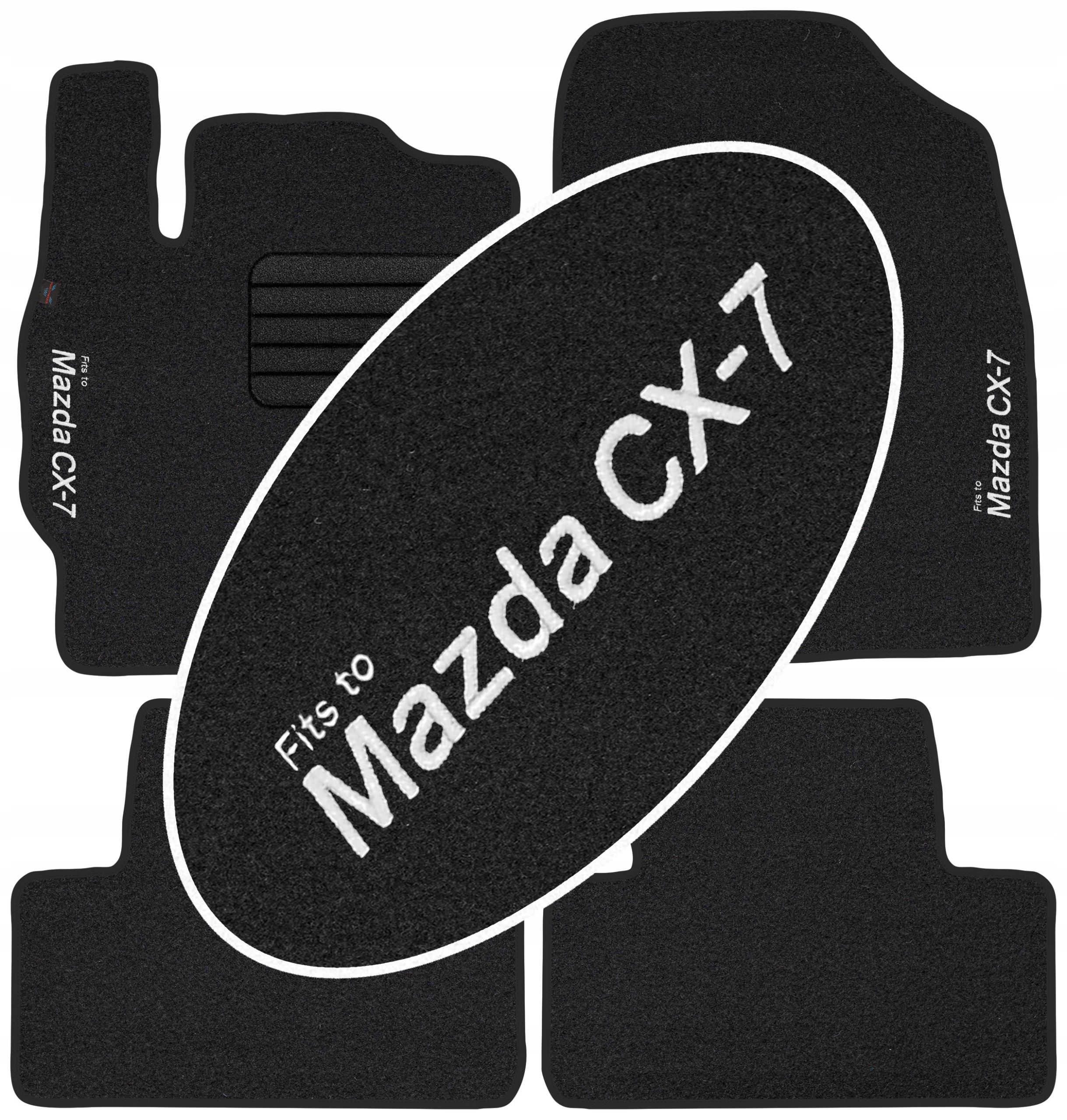 

Mazda CX-7 2006-2009 Welurowe z Napisem