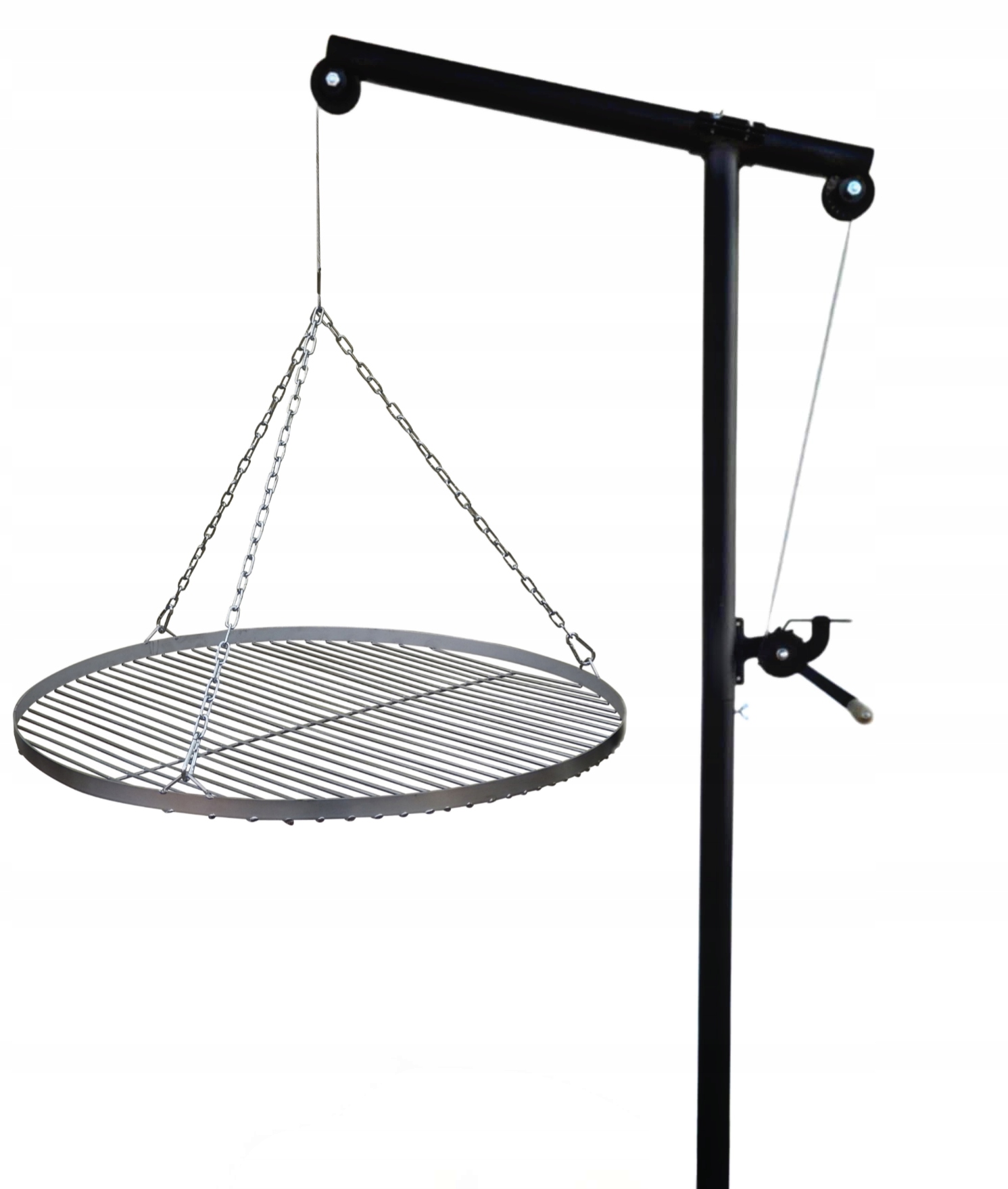 Grill żuraw wysięgnik ramię ruszt 60 nierdzewny nad ognisko ogrodowy