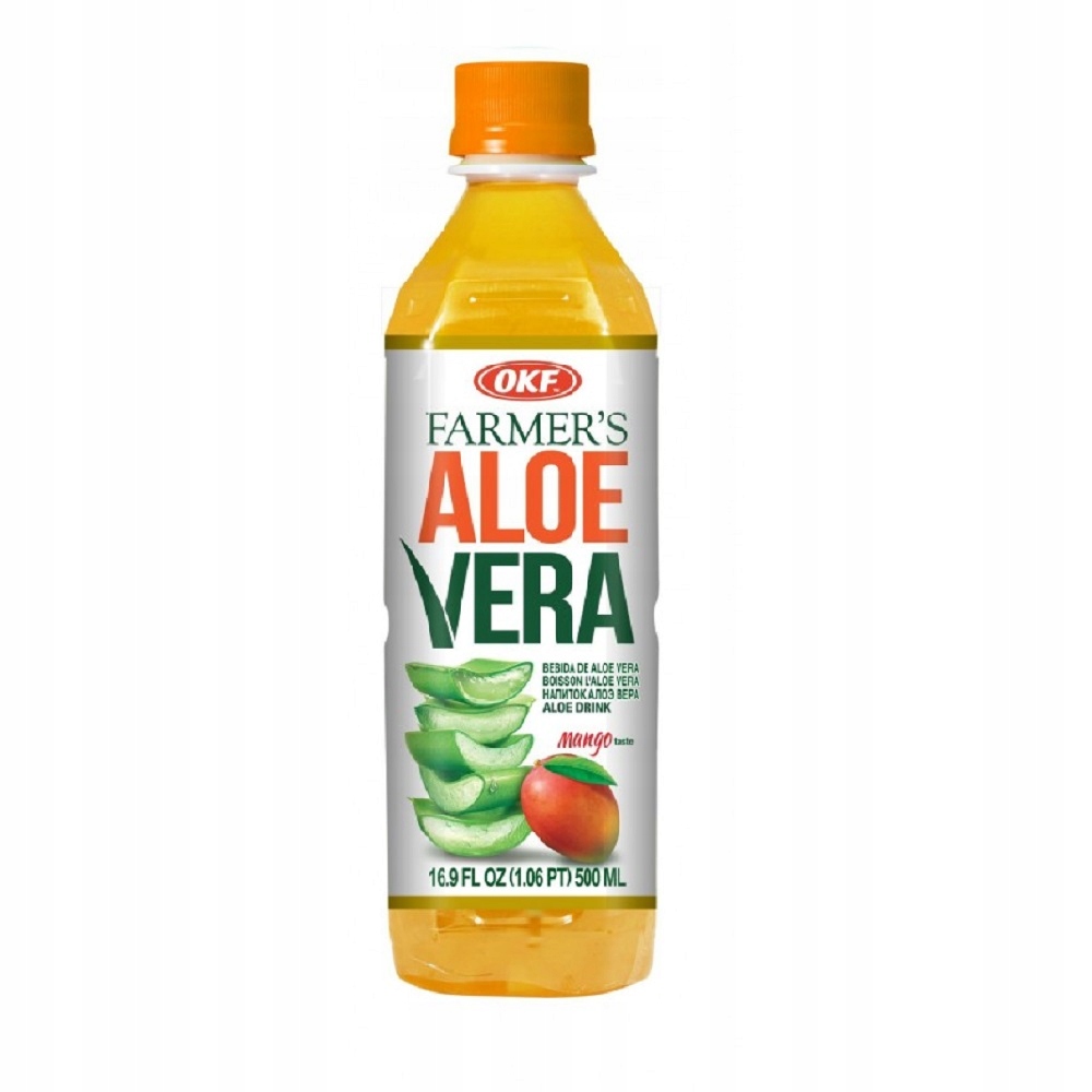 Levně Nápoj s částicemi aloe vera mango přírodní 500 ml Set: 20 ks