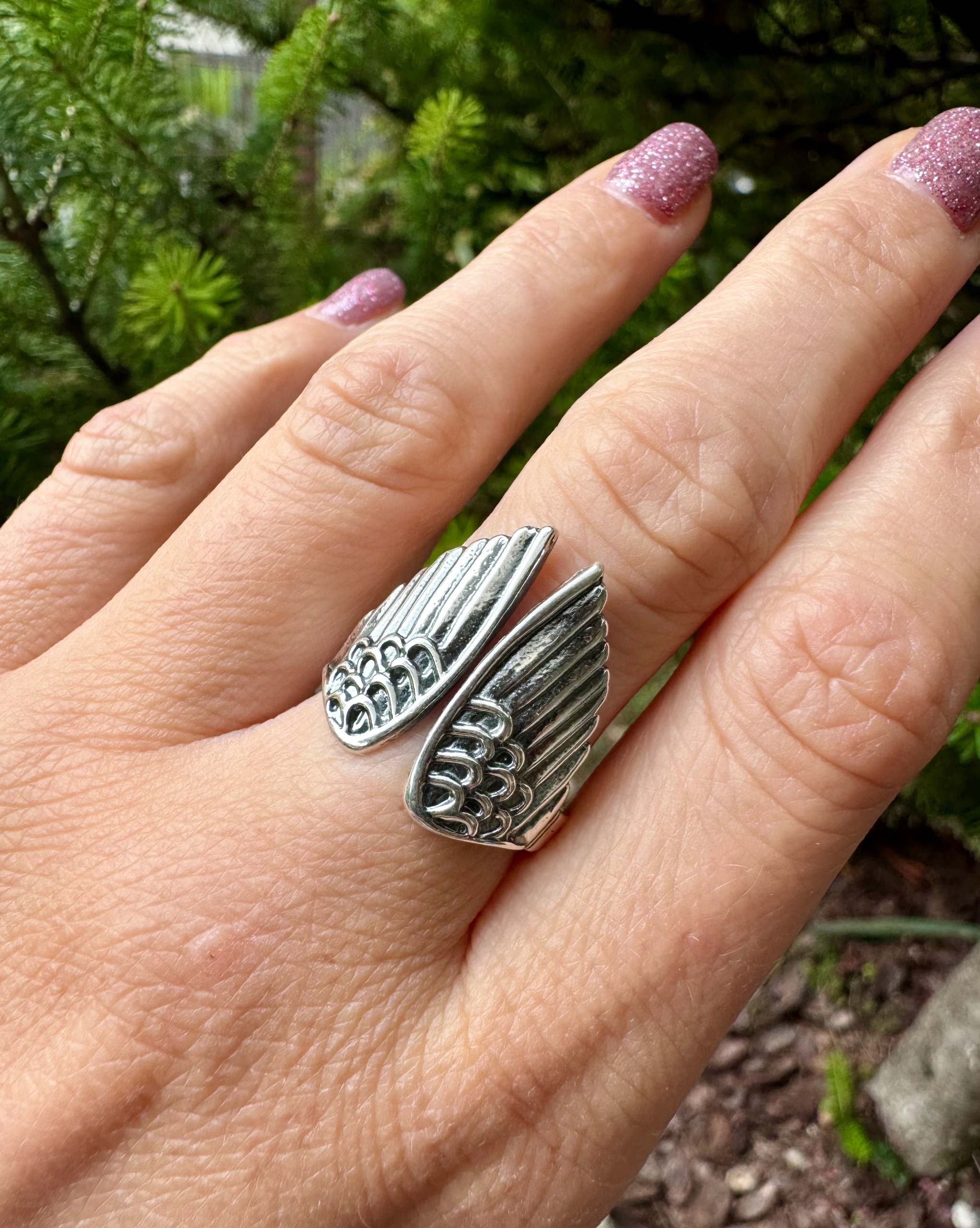 Prstýnek Křídla Anděla Stříbro 925 vel. 14