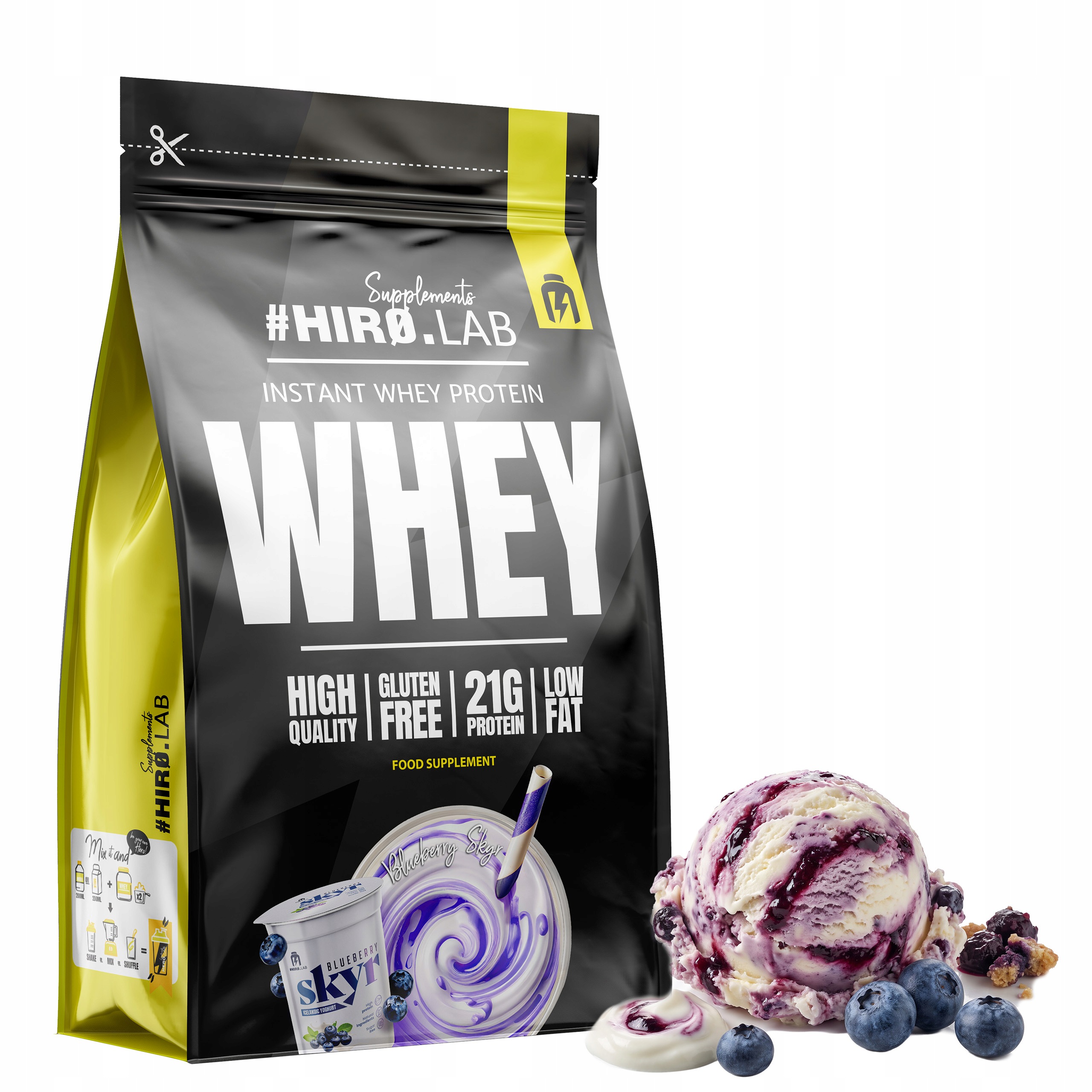 Protein Wpc Instant Whey Protein 700 50 g Jahoda Skyr Hiro.Lab