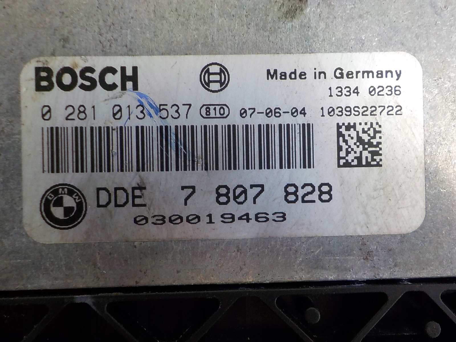 BMW Computer Bedienteil 0281013537 7807828