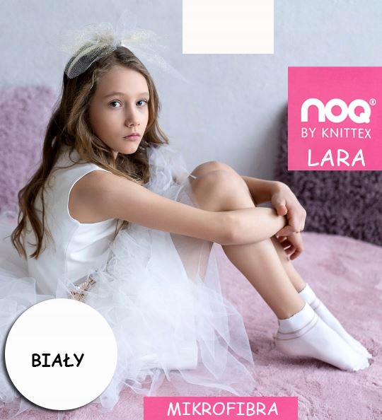 

knittex Lara skarpetki 40 den Białe Uni