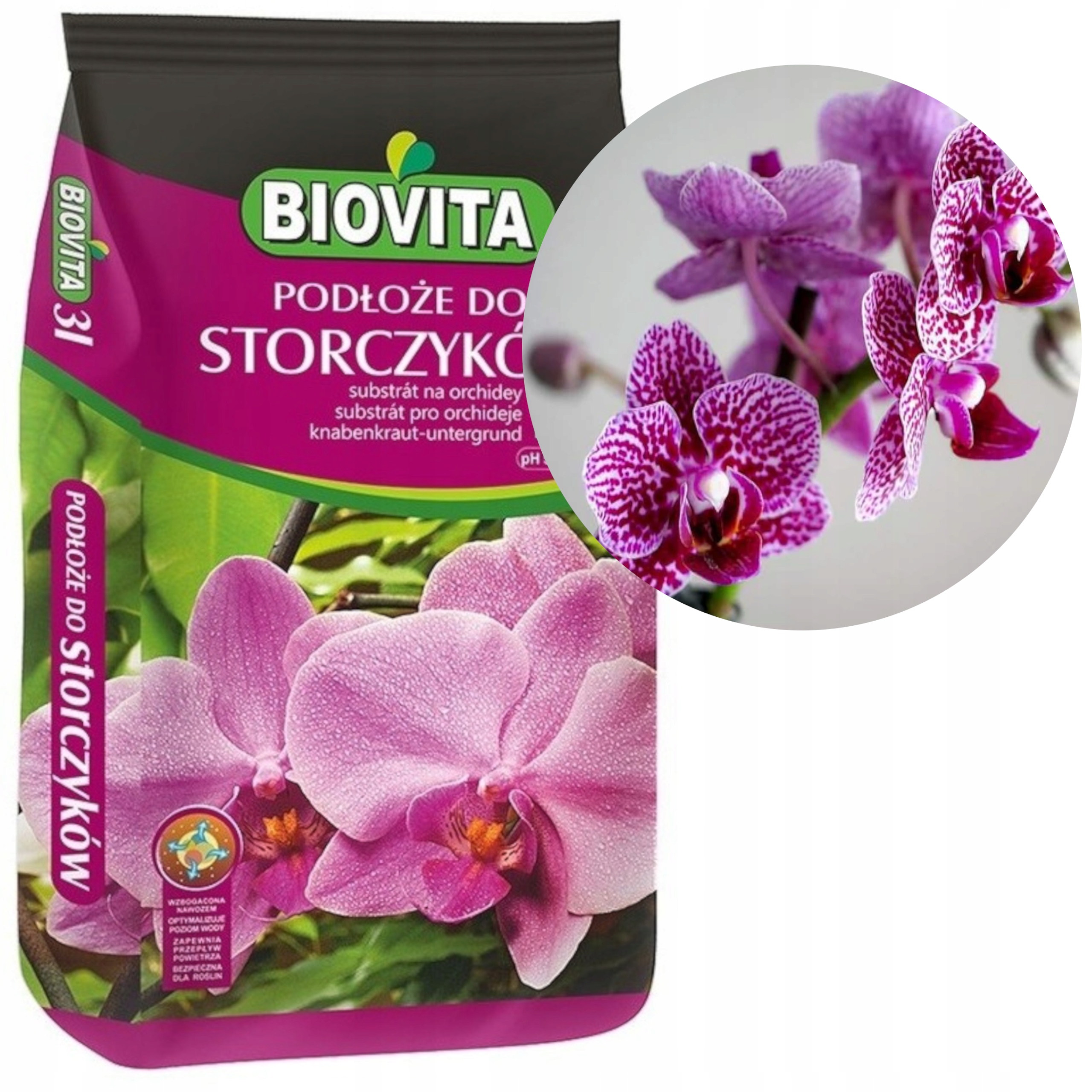 

Podłoże do orchidei i storczyków 3l Biovita