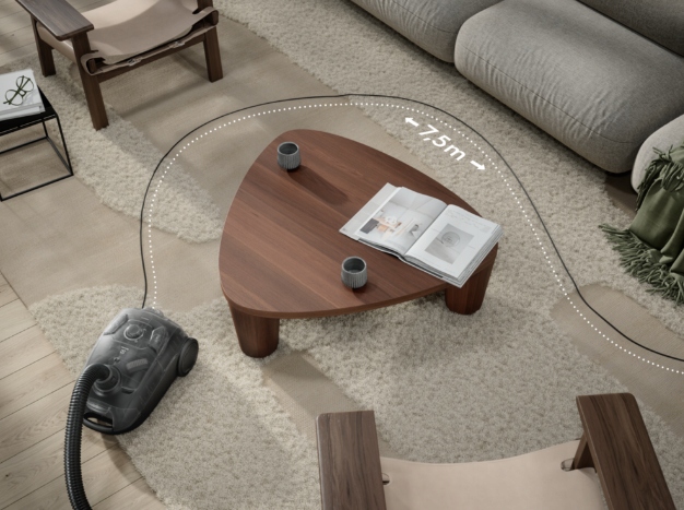 Odkurzacz BIAŁY ELECTROLUX EB31C1SW MOCNY, CICHY 650W 3L ZASIĘG PRACY 7,5M Pojemność zbiornika na kurz 3 l