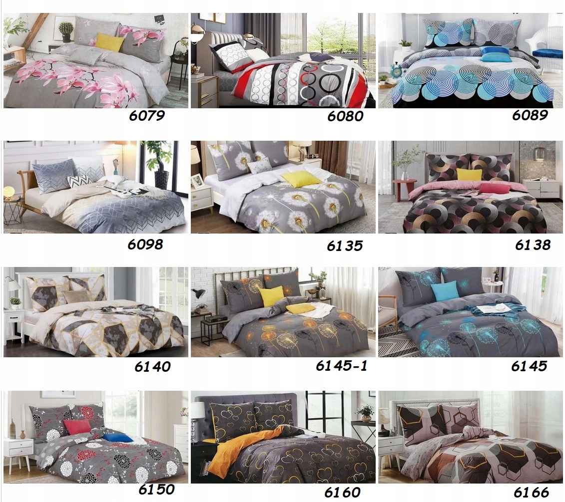 KOMPLET POŚCIELI 200X220 ELWAY Wysokiej jakości bawełna Kod producenta 6219