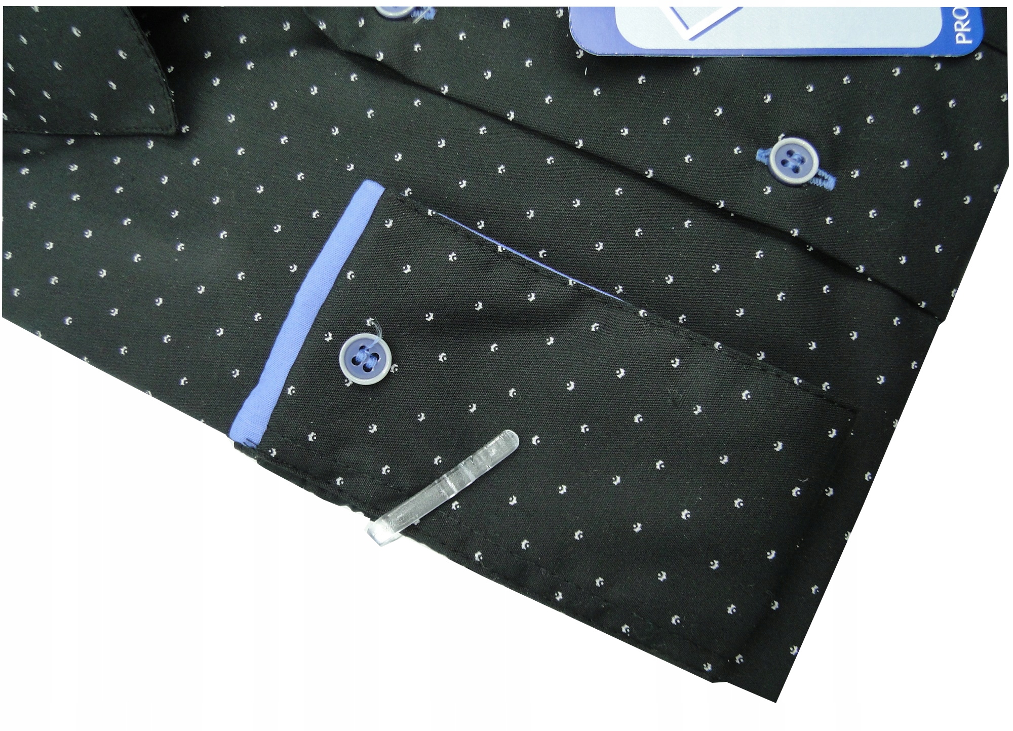 Koszula chłopięca wizytowa czarna długi rękaw 146 Rękaw długi rękaw