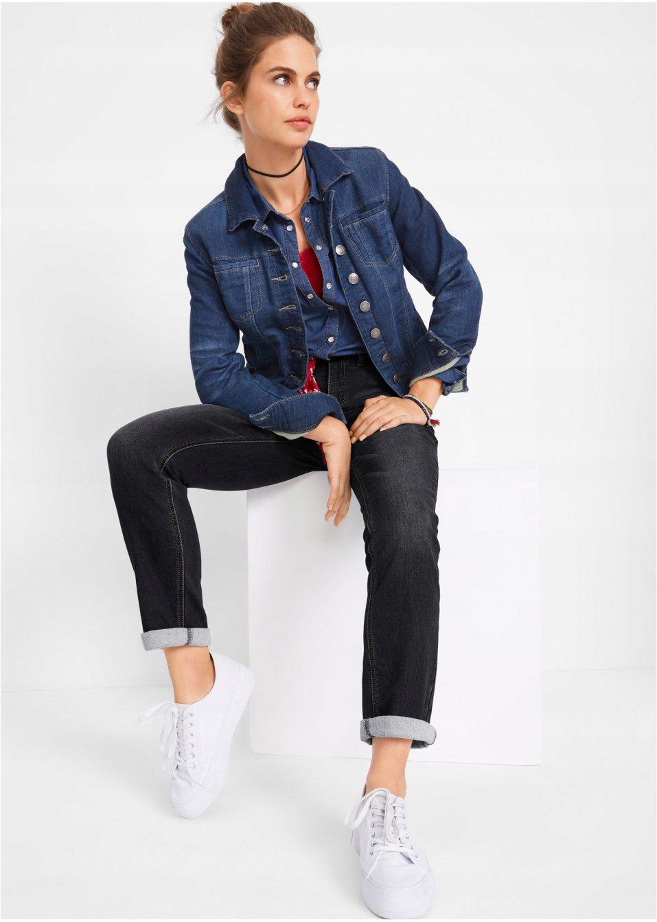 Bonprix JEANSY DAMSKIE OCIEPLANE zrv 44 Rozmiar 44