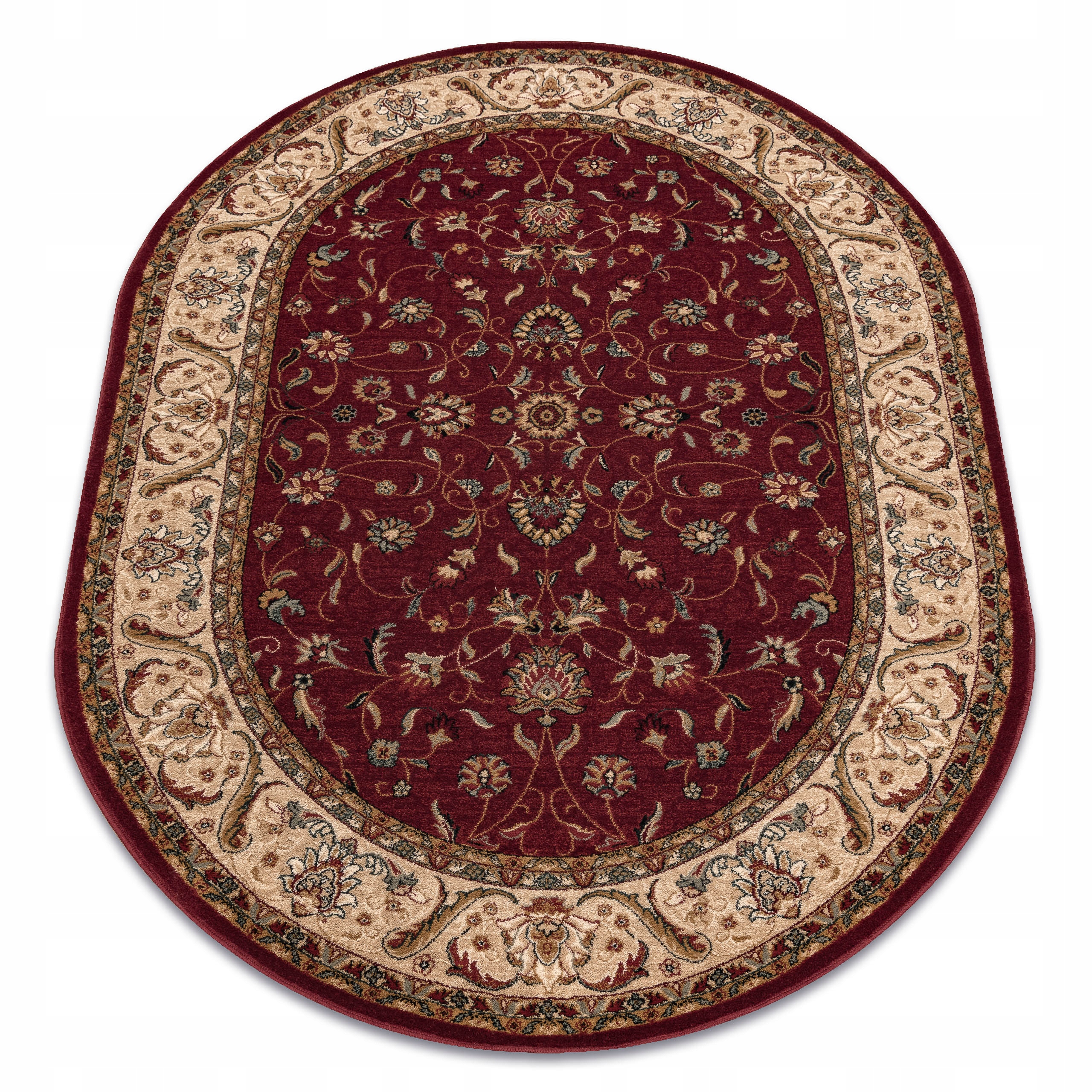 Dywan Omega owal 200x300 cm Kwiaty rubin #OM329