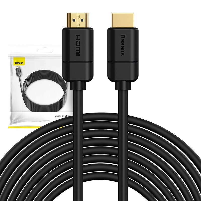BASEUS KABEL PRZEWÓD WIDEO HDMI 2.0 FULL HD 4K 30HZ UHD 3D HDR 18 GBPS 8M