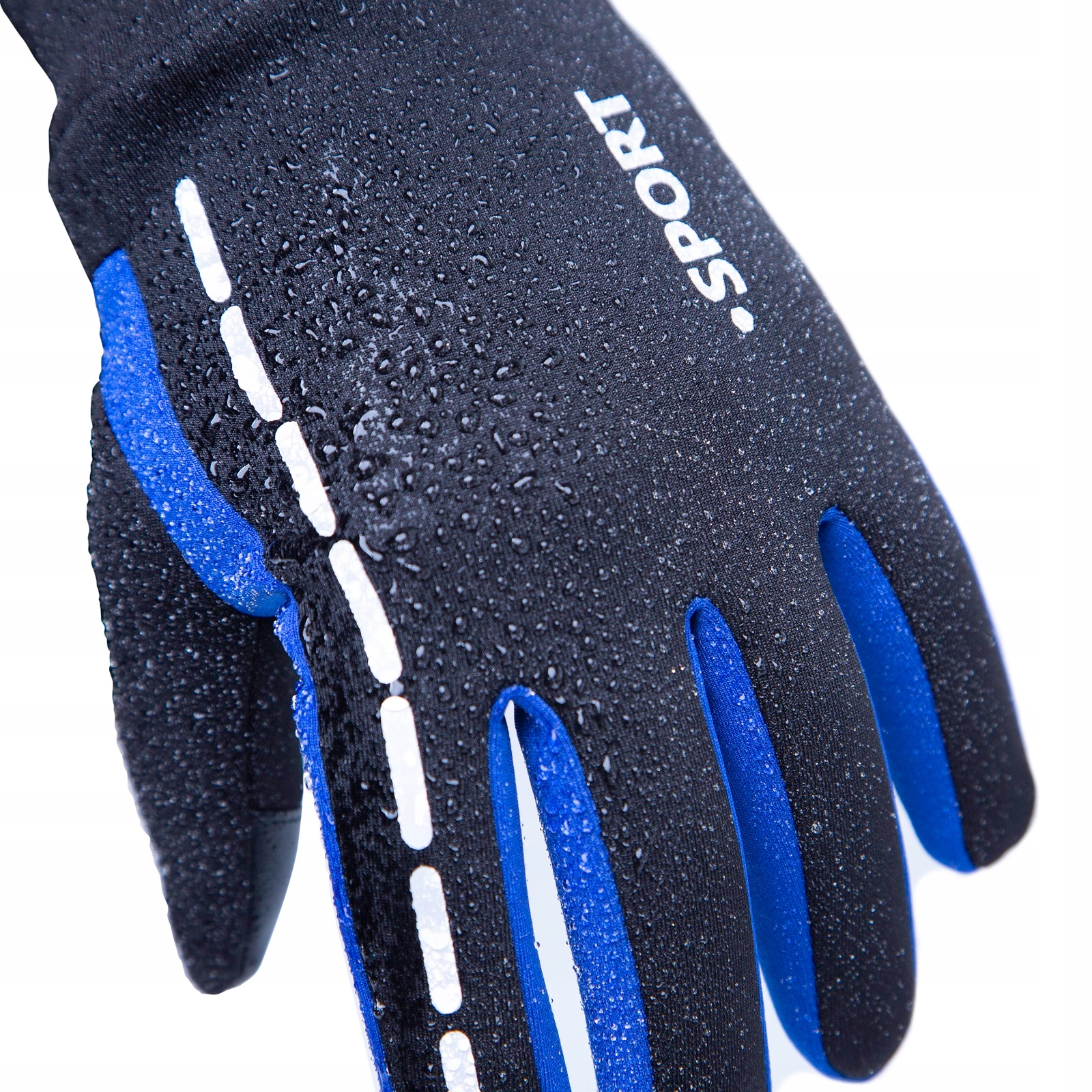 RĘKAWICZKI ROWEROWE M MĘSKIE ZIMOWE DAMSKIE CZARNE ODBLASK DOTYKOWE CIEPŁE Rozmiar M