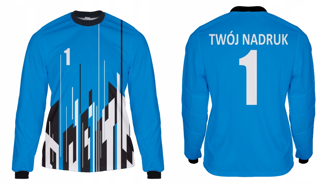 brankářská mikina Váš Potisk Modrá, velikost 9.1, velikost 146