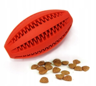 

Gryzak piłka rugby dla psa na przysmaki 11,5 cm