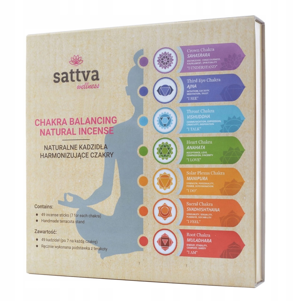SATTVA Chakra Balancing kadzidła 49szt