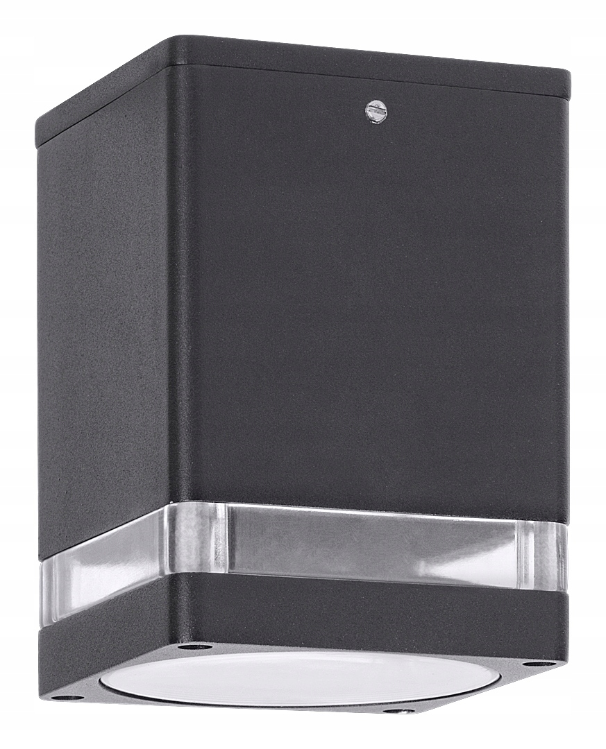 Plafon zewnętrzny kwadrat ZOMBOR 35W IP54 antracyt