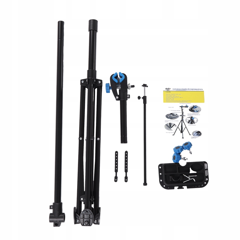 REGULOWANY DUŻY STOJAK ROWEROWY NA ROWER SERWISOWY WIESZAK UCHWYT 108-190CM Materiał dominujący metal