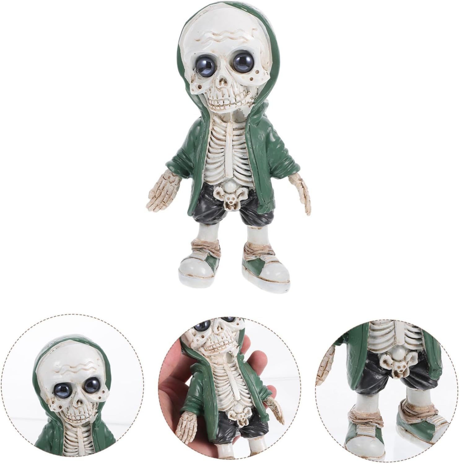 idealna dekoracja Halloween figurka ludzki szkielet do ogrodu na biurko Wysokość produktu 15 cm