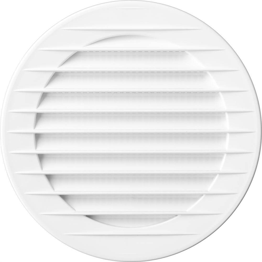 

Kratka Wentylacyjna Okrągła z Siatką Biała Ø 125mm