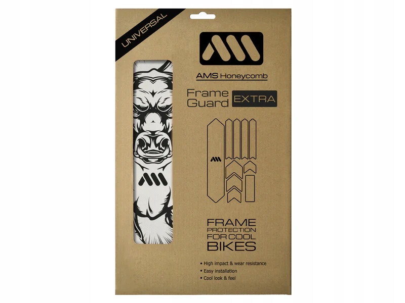 Naklejki Osłona Ochrona Ramy Rowerowej MTB AMS - Bull Szerokość 66 mm