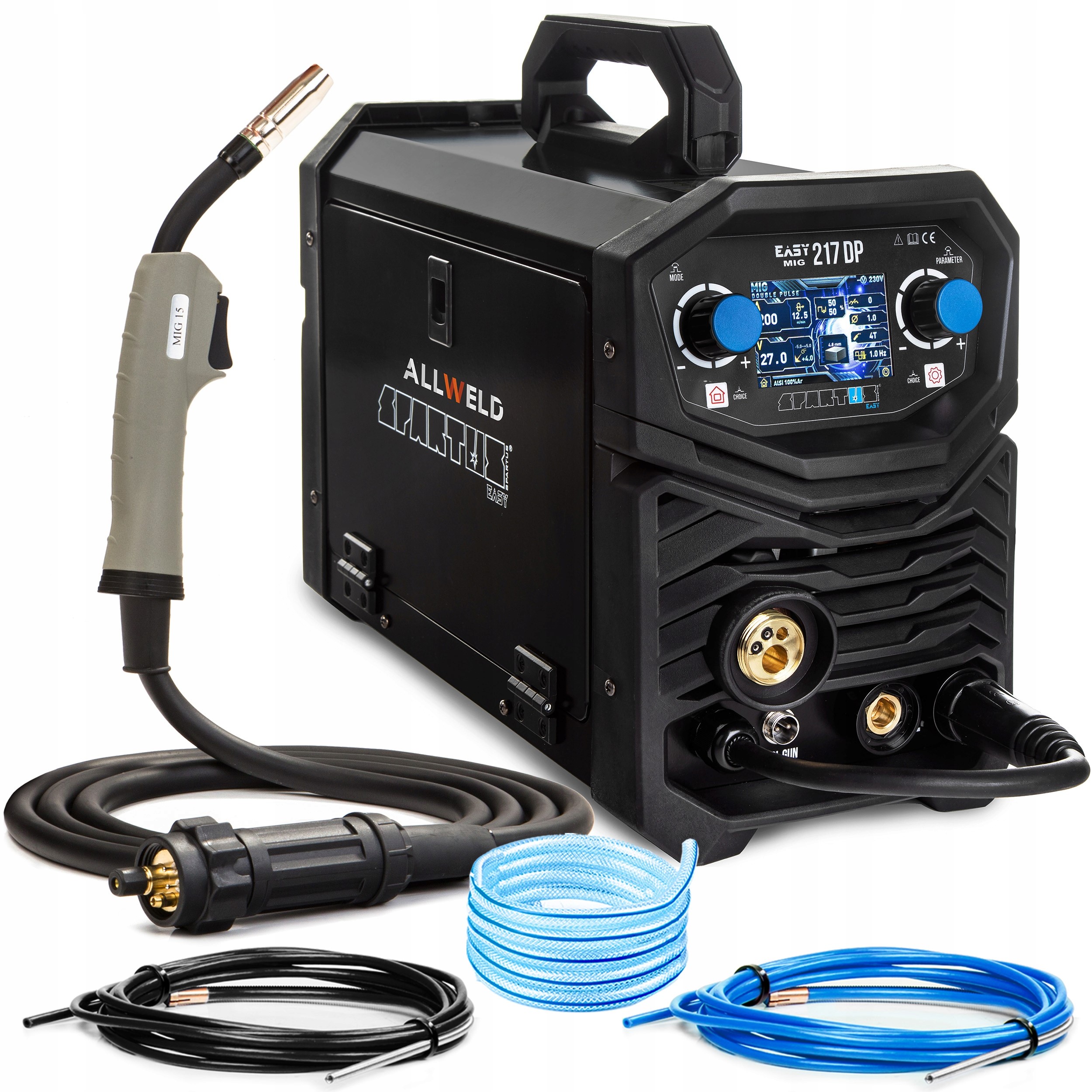 Svářecí Poloautomat Spartus Easy Mig 217DP Mma Tig Puls Alu Synergie 3V1