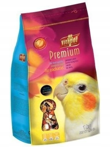 Levně 3 x Vitapol Premium Krmivo pro nymfy 1 kg