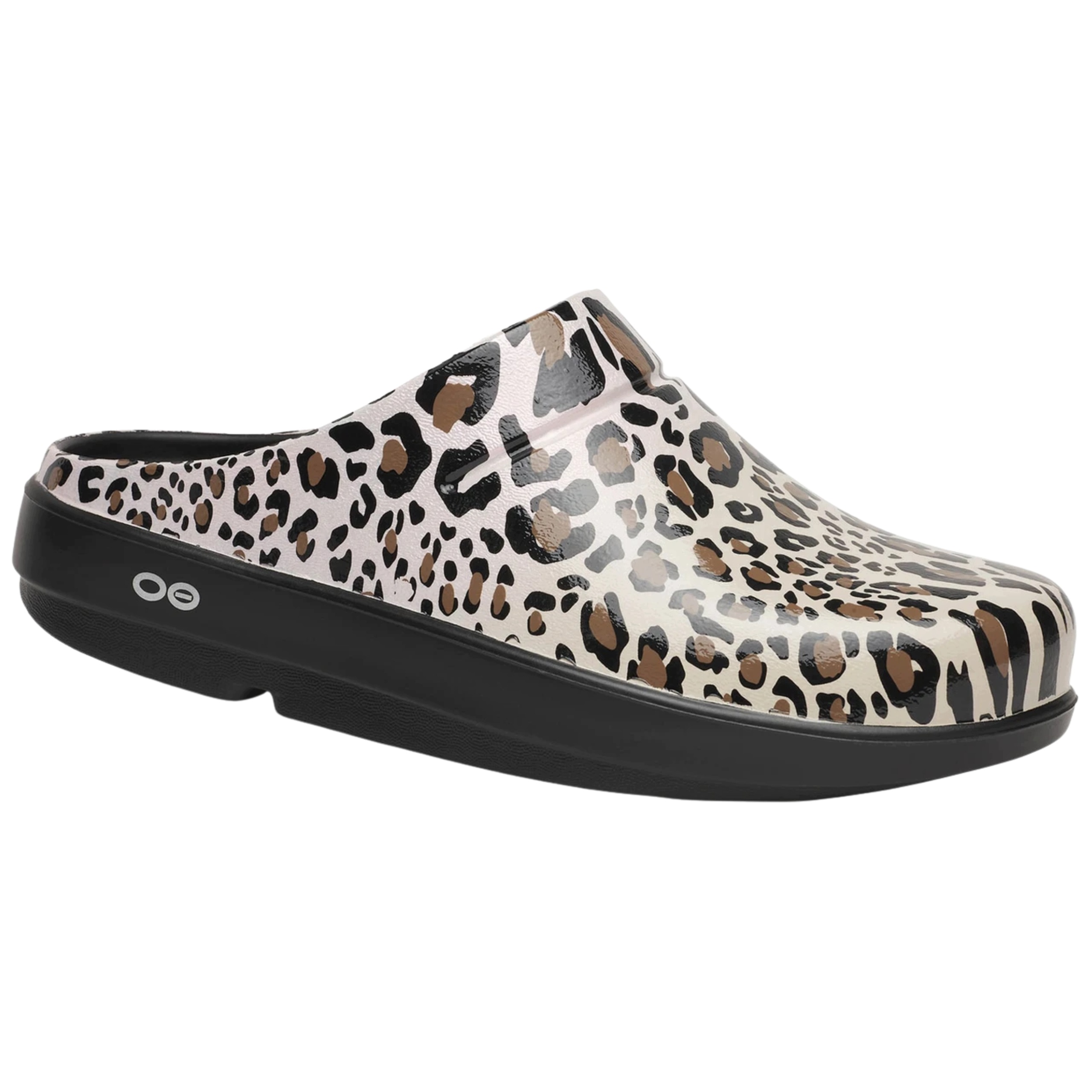 Klapki Regeneracyjne Damskie Sportowe Oofos OOcloog Ltd Leopard 42 Panterka
