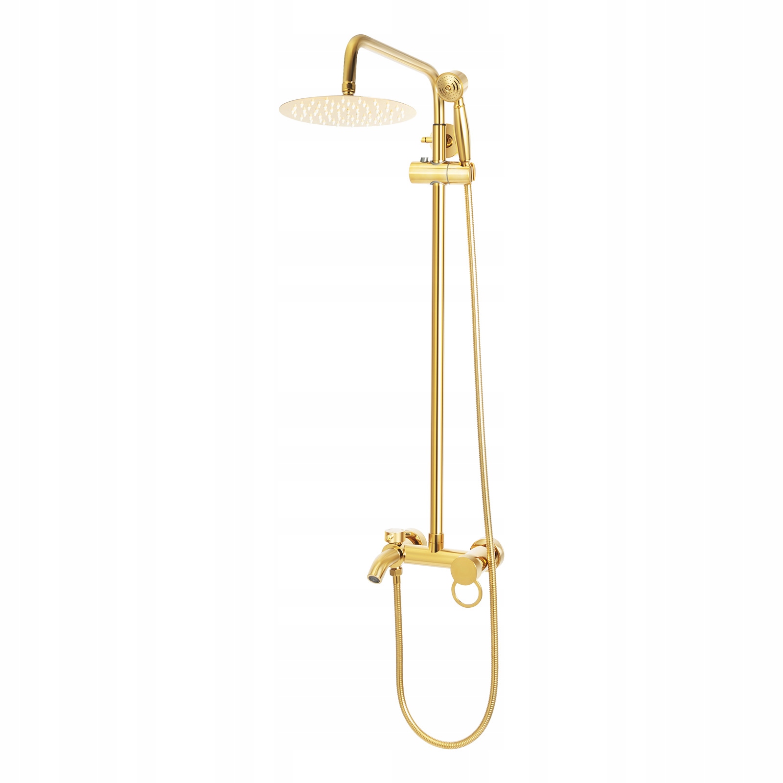 Sprchový Set 80-117CM Sprchová Baterie S Ruční Sprchou A Baterií Zlatá
