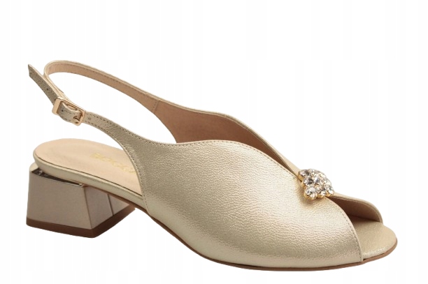 Sandály Boccato 1045/5403 vel.38 Zlaté Italské Elegantní Výstupní