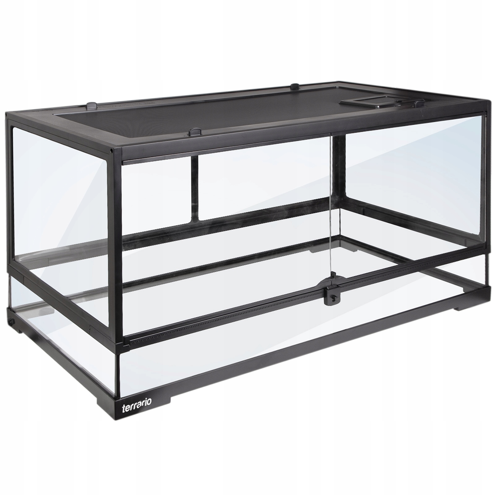 Terárium Pro Plazy Skleněné Velká Nádrž Síťka Ventilace Plazů 90 CM