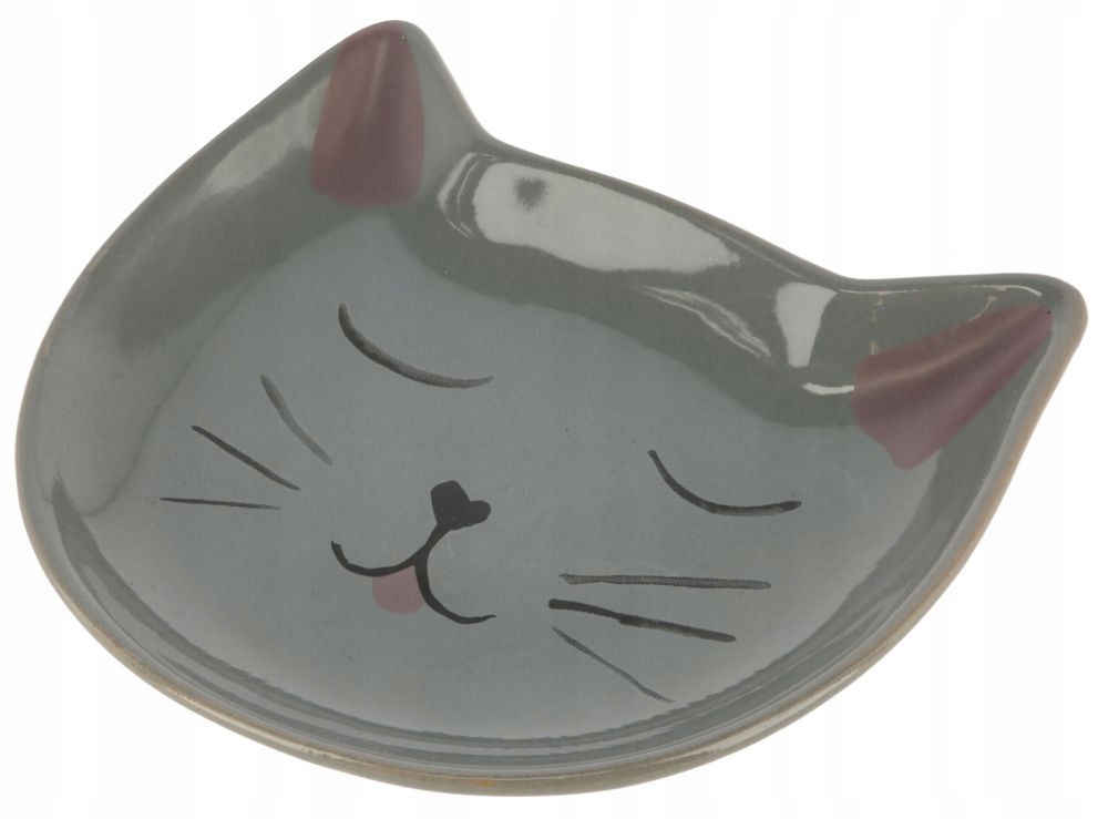 

Kerbl Talerz ceramiczny dla kota Kitty, szary 14x1