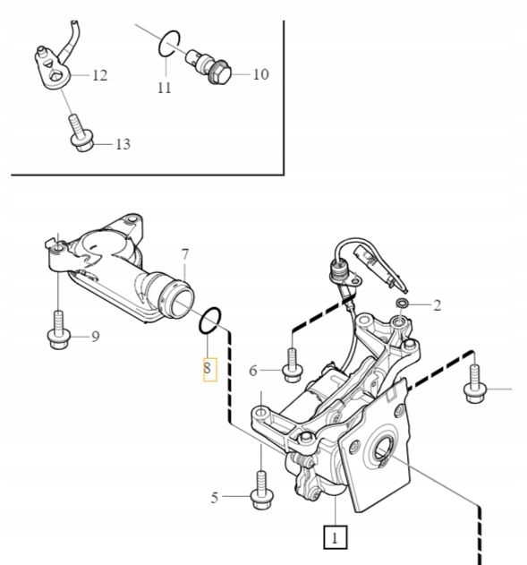 

Volvo oring uszczelka smoka miski olejowej Oe 8692