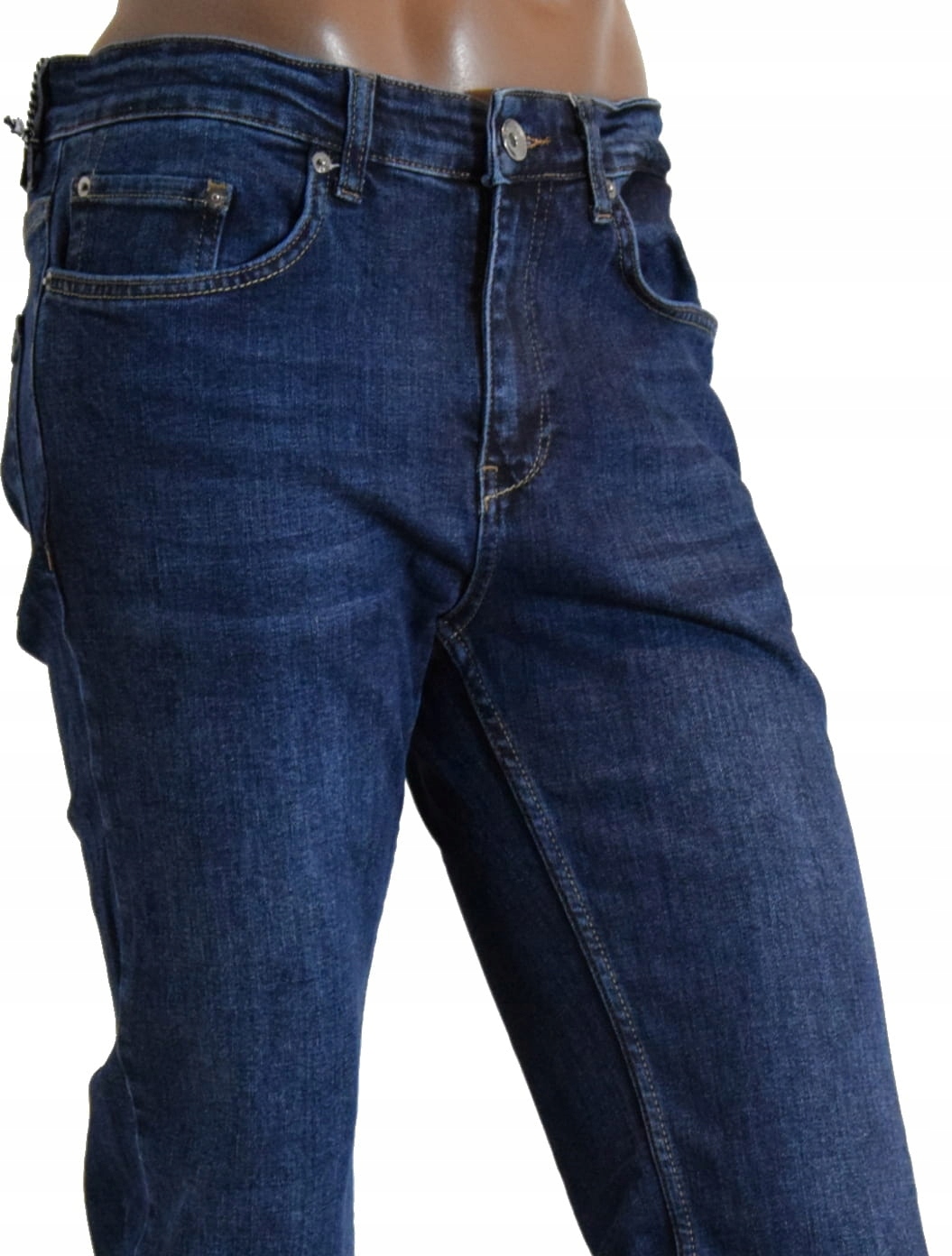 JEANSY MĘSKIE REDSTAR 13915-56 GRANAT SLIM FIT MODNE KOMFORTOWE dł.34 36/34 Kolor niebieski