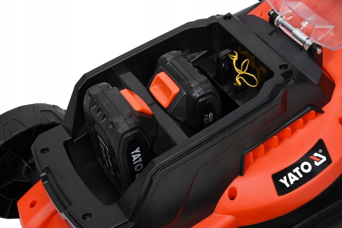 YATO KOSIARKA AKUMULATOROWA DO TRAWY KOSA 34cm 36V 2x2Ah KOSZ 35L REGULACJA Seria brak