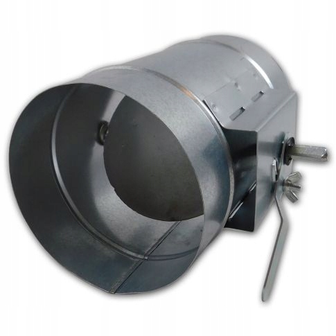 Przepustnica Zamykająca z RĄCZKĄ Wentylacyjna OCYNKOWANA fi 125