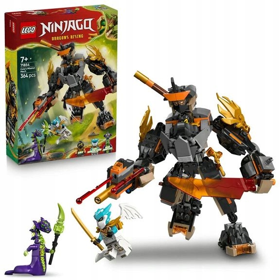 Lego Ninjago speciální mech Colea a Zanea v dračí zbroji 71854