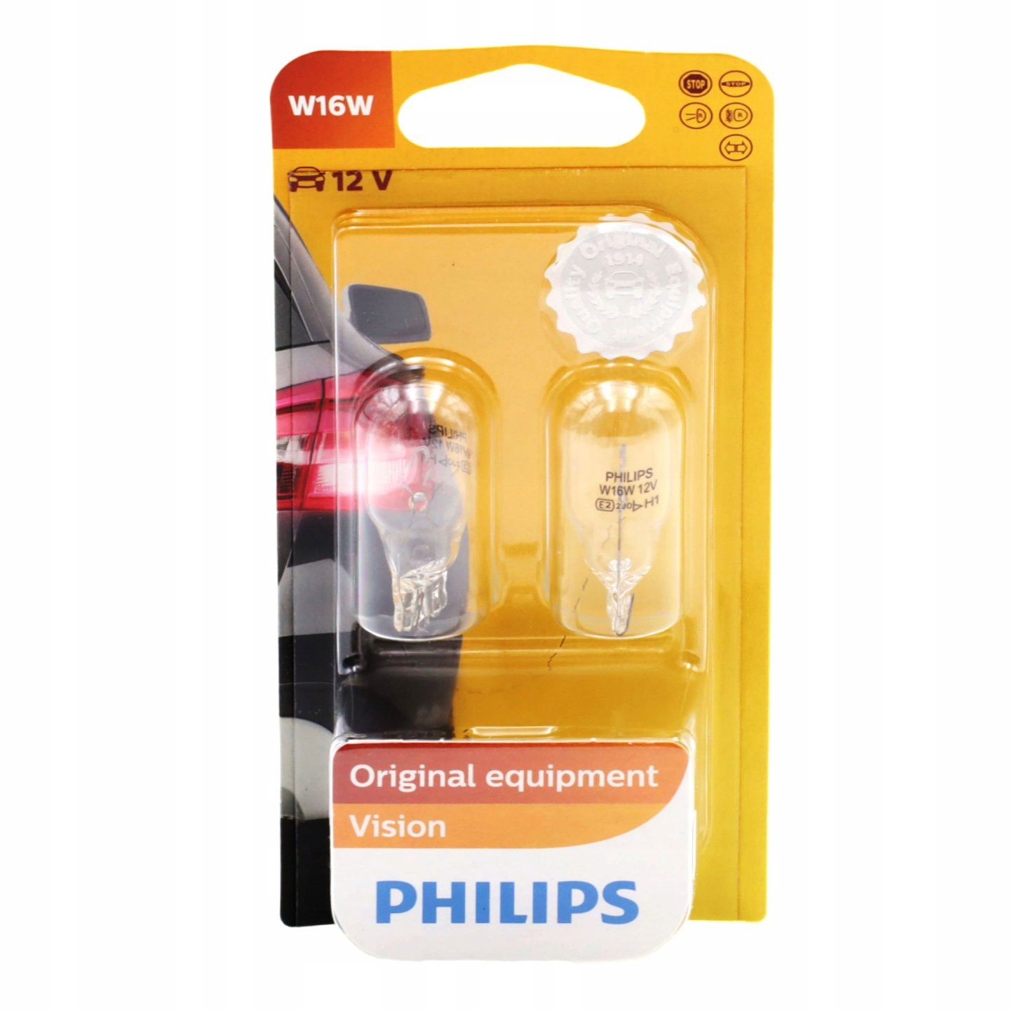 

Żarówki Philips W16W Vision 12V 16W