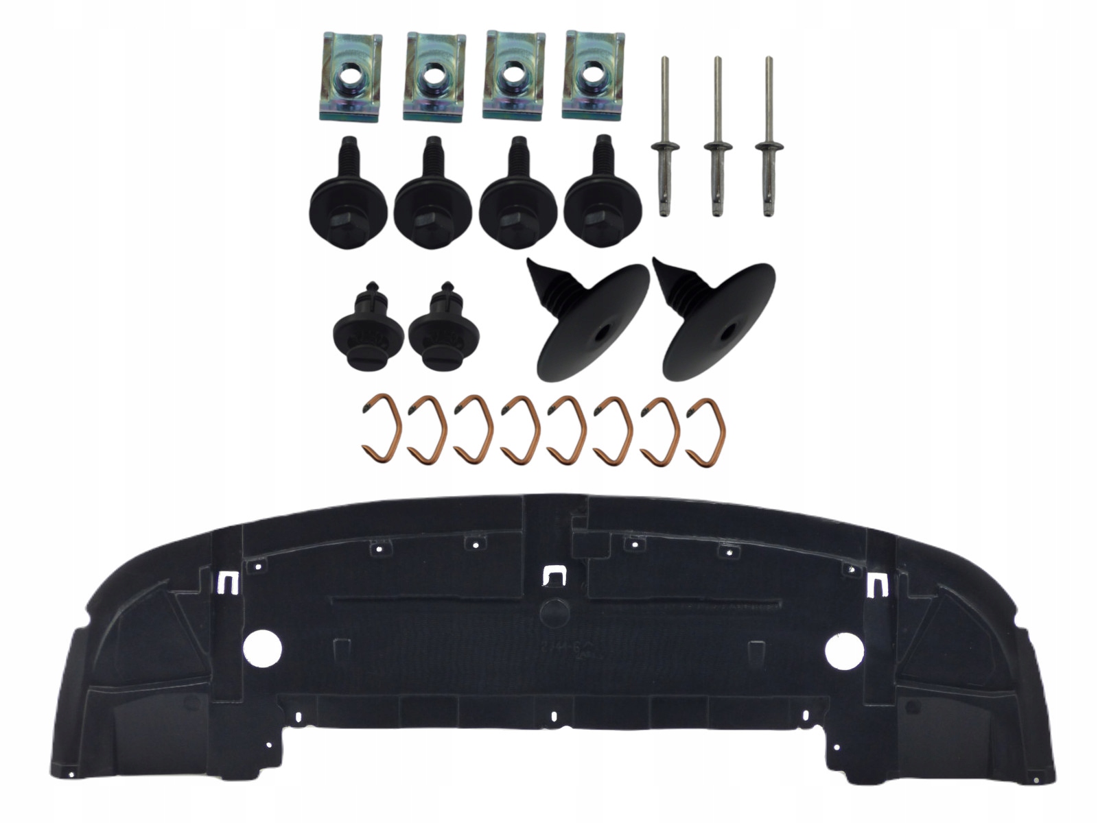 Renault Trafic po 2014 osłona pod zderzak + spinki