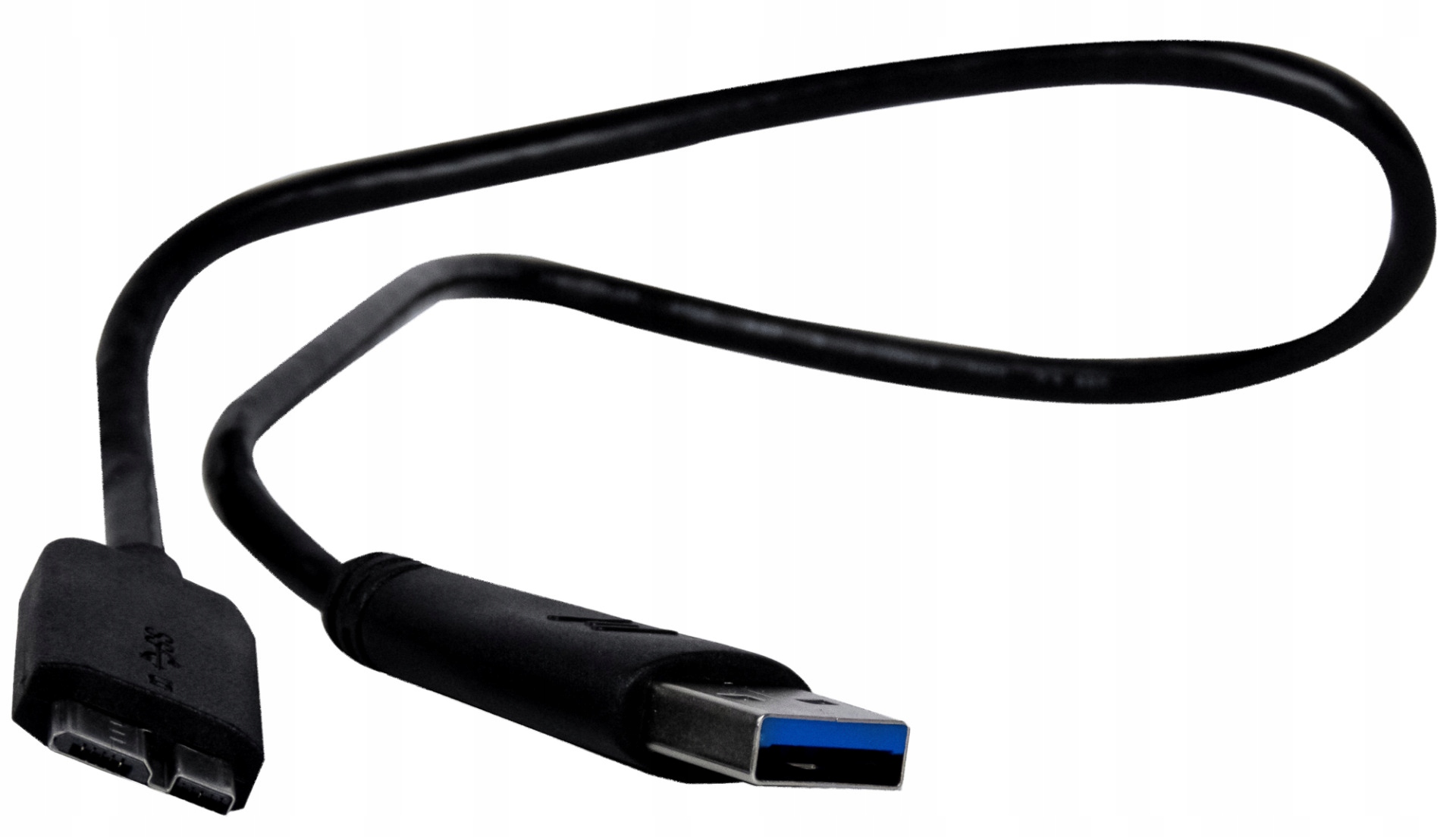 KABEL DO DYSKU ZEWNĘTRZNEGO 45CM USB 3.0 CZARNY