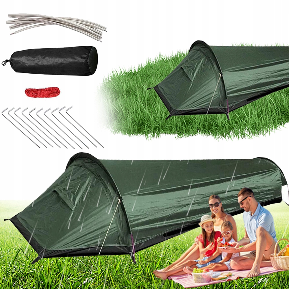 Namiot Kempingowy Lekki Na Trekking 1 Osobowy Ultralight Hiking 220X50X50CM