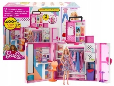 Garderoba Barbie Szafa marzeń HGX57 Mattel +lalka w zestawie
