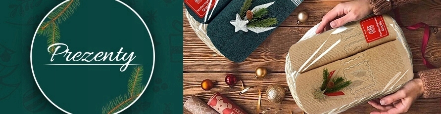 Komplet 4 ręczników 50 70 haftowany Gift II pudełko Greno kremowy brąz w1 Kod producenta 142717